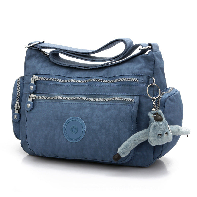 Women's Monkey Nylon Cloth Lightweight Canvas Women's Shoulder Bag