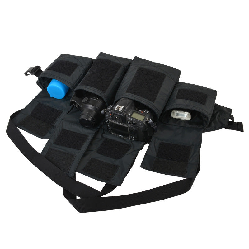 Graphical Vest Strap Quick Shot Lens Bags