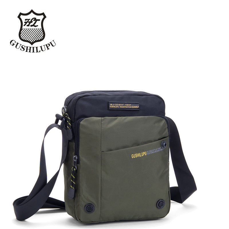Men's Vertical Oxford Cloth Trendy Four Colors Men's Messenger Bag