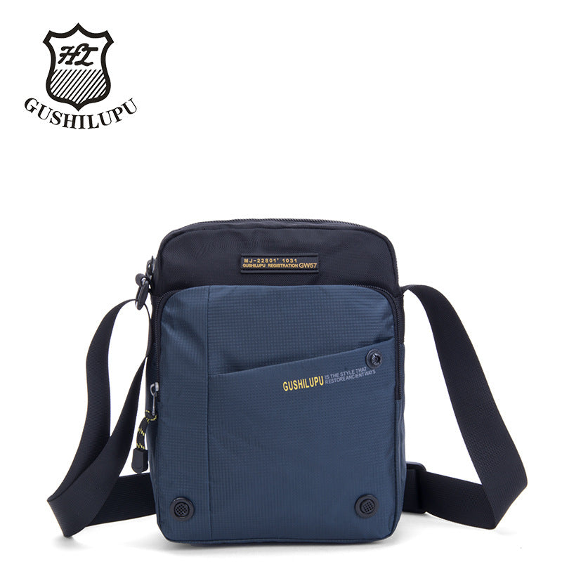 Men's Vertical Oxford Cloth Trendy Four Colors Men's Messenger Bag