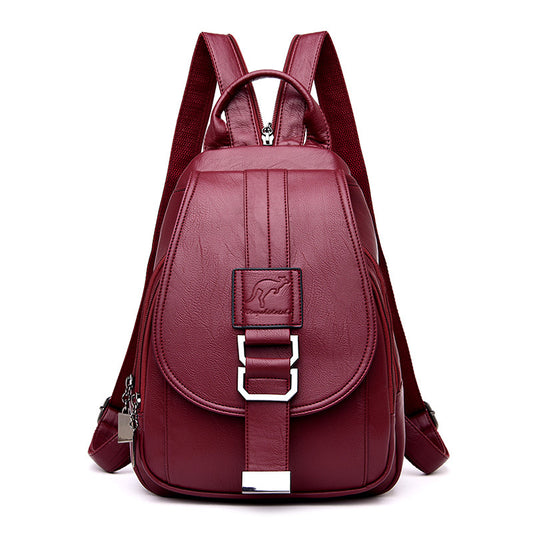 Women's Fashion Korean Style Simplicity Minimalism Soft Leather Large Capacity Bags