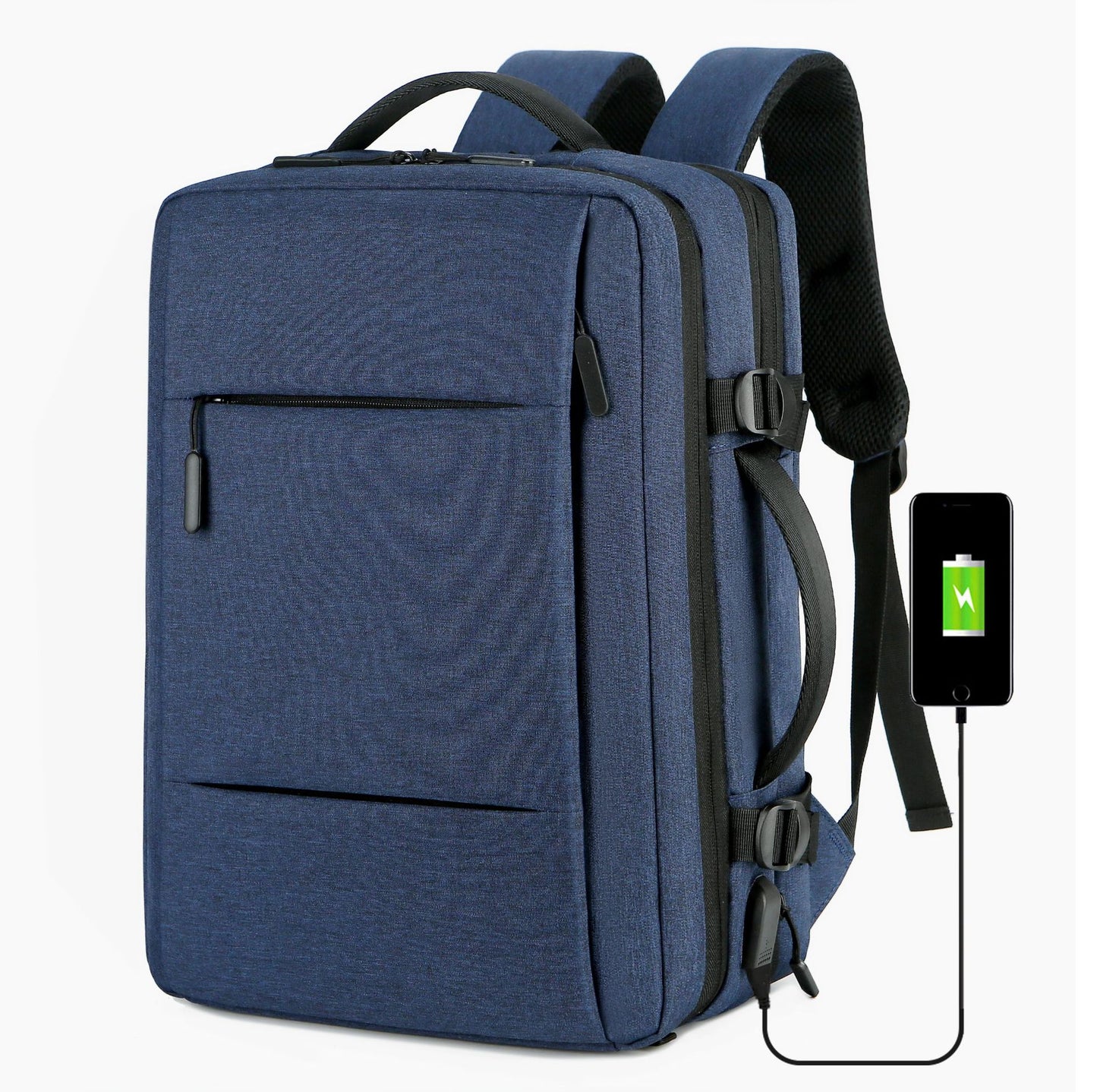 Men's High-grade Solid Color Simple Commute Out Backpacks