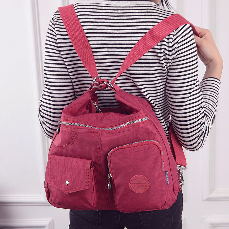 Women's Nylon Fan Oxford Cloth One Women's Backpack