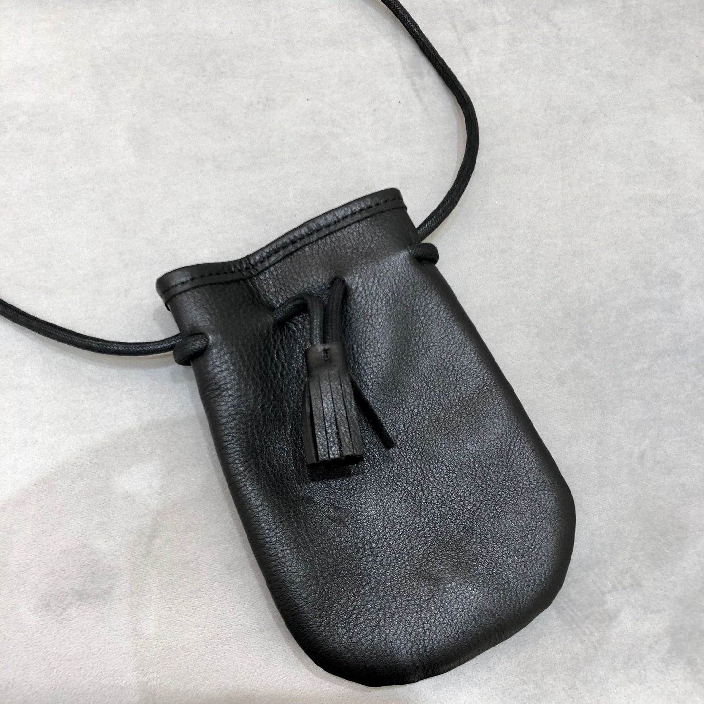Women's Genuine Leather Handmade Mori Style First Layer Cowhide Phone Bags
