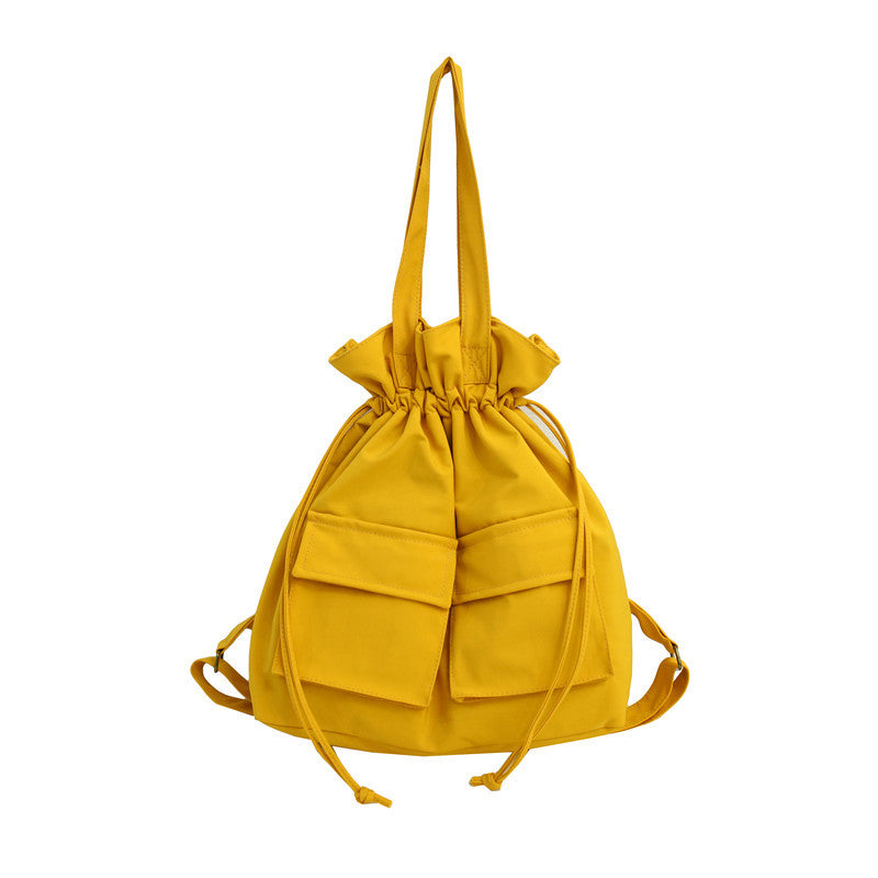Women's Style Solid Color Large Capacity Canvas Bags