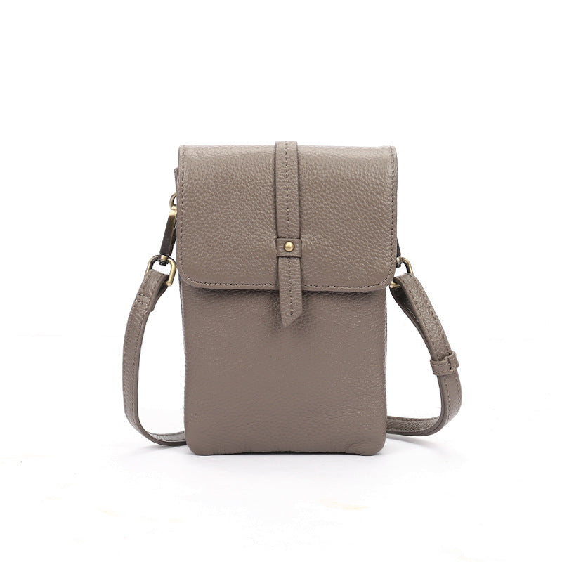 Women's First Layer Cowhide Soft Leather Simple Bags