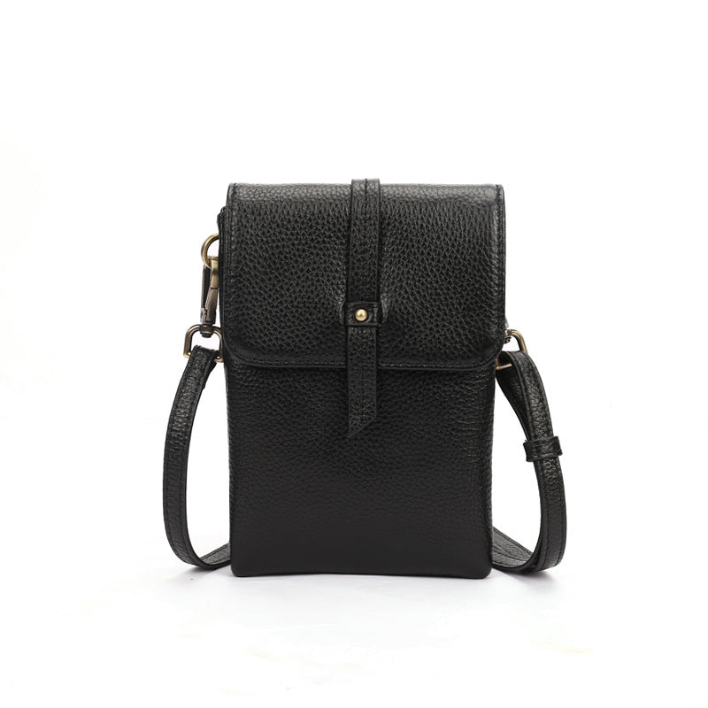 Women's First Layer Cowhide Soft Leather Simple Bags