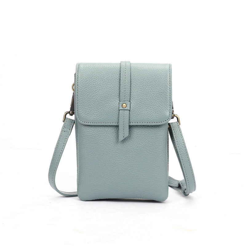 Women's First Layer Cowhide Soft Leather Simple Bags
