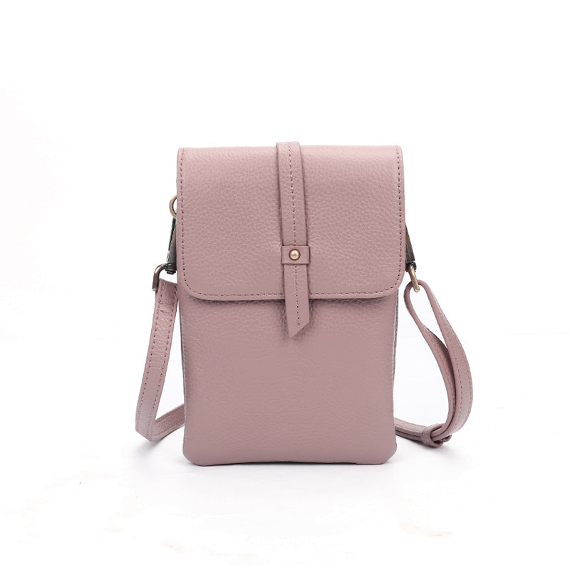 Women's First Layer Cowhide Soft Leather Simple Bags