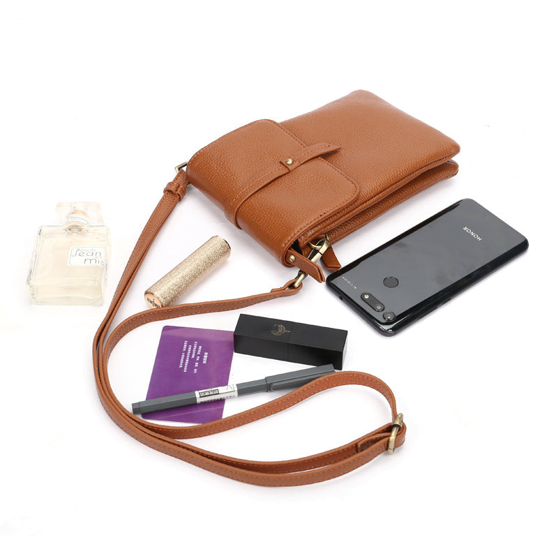 Women's First Layer Cowhide Soft Leather Simple Bags
