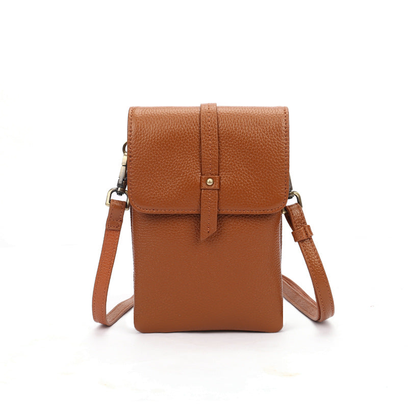 Women's First Layer Cowhide Soft Leather Simple Bags