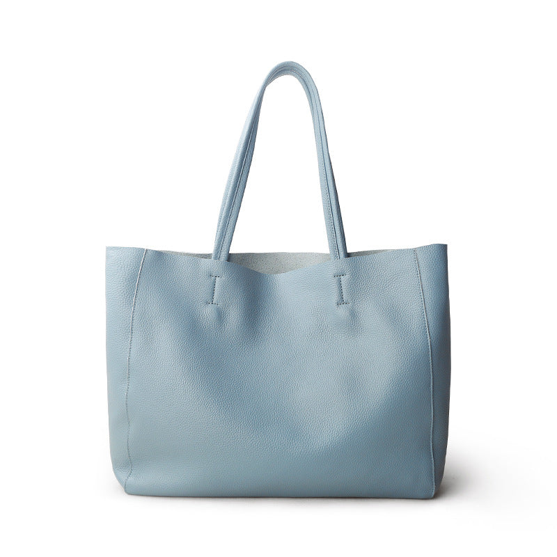 Women's Summer First Layer Cowhide Soft Large Capacity Shoulder Bags
