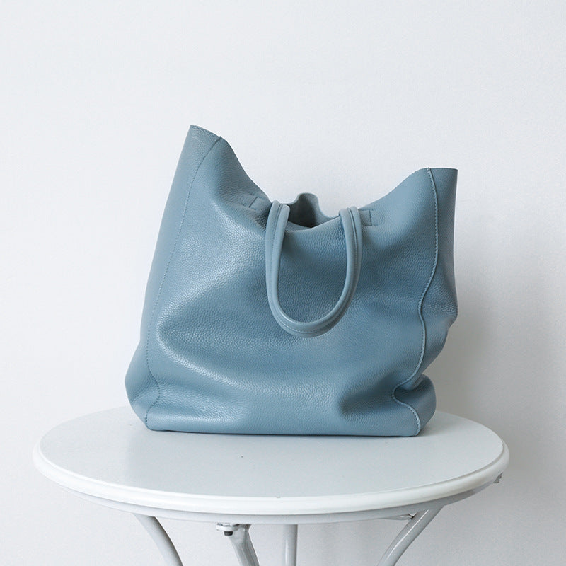 Women's Summer First Layer Cowhide Soft Large Capacity Shoulder Bags