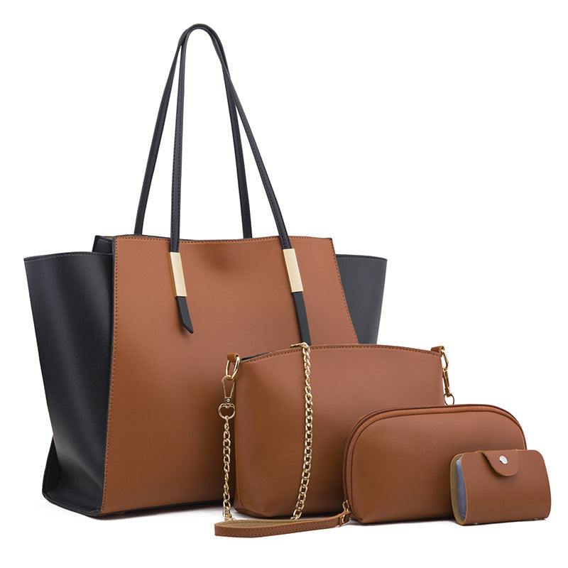 Trendy Popular Women's Hand-held With Stitching Women's Shoulder Bag