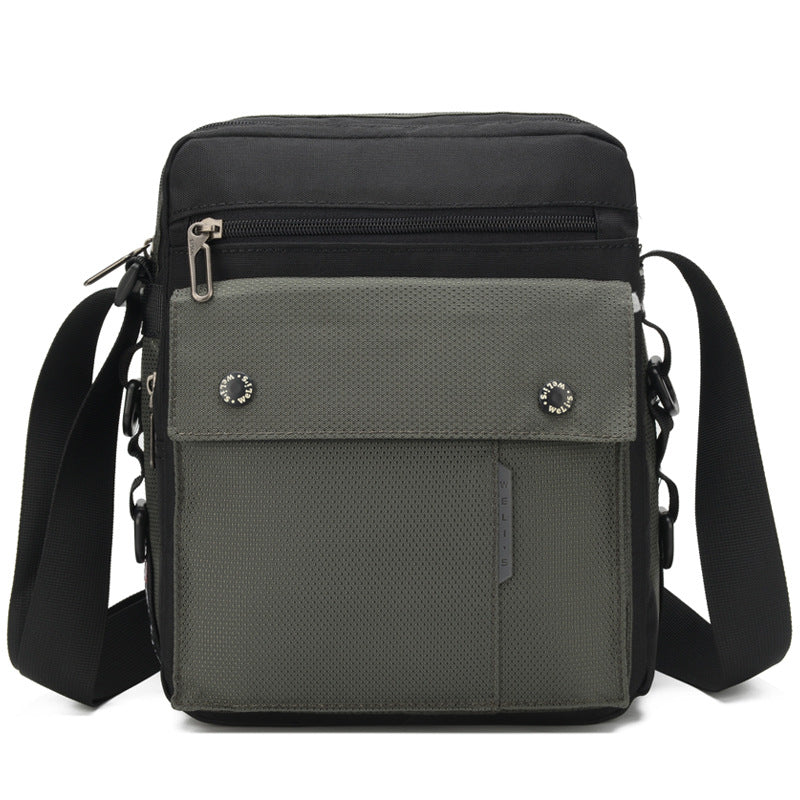 Pretty Men's Oxford Cloth Waterproof Zipper Men's Messenger Bag
