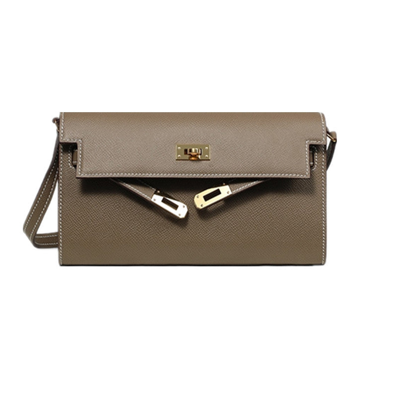 Kelly Fashion Mini Hand Palm Print Cowhide Genuine Bags