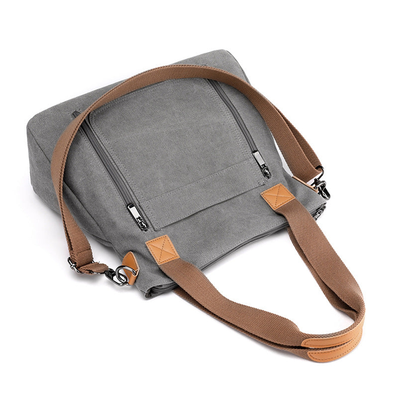 Elegant Women's Versatile Large Capacity Canvas Women's Shoulder Bag