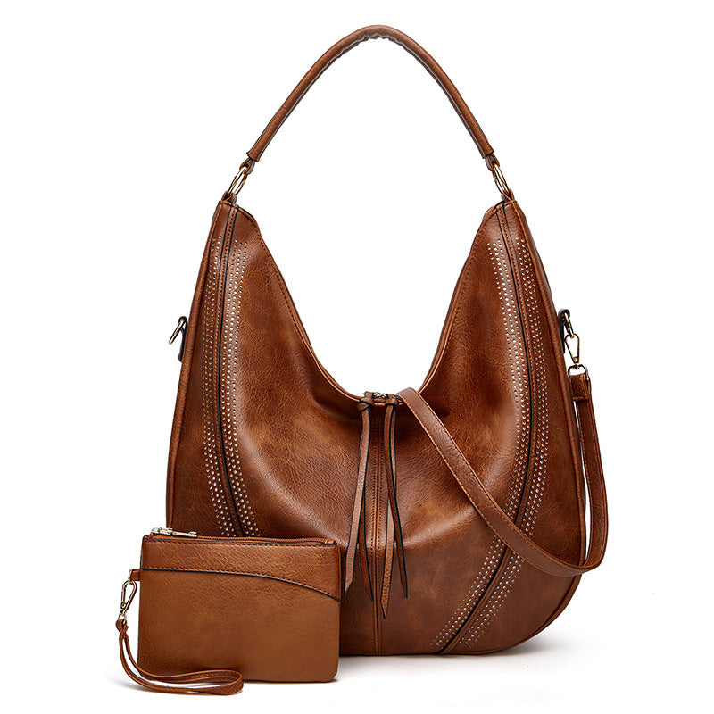 Women's Trendy Retro Large Capacity Combination Women's Shoulder Bag