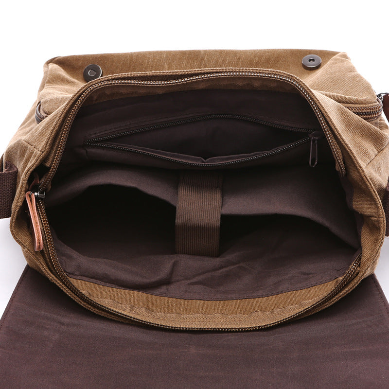 Men's Versatile Canvas Practical Business Computer Korean Fashion Street Bags