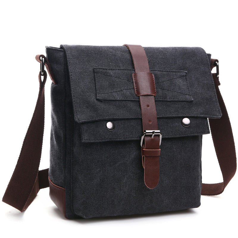 Graceful Men's Korean Canvas Practical Business Men's Messenger Bag