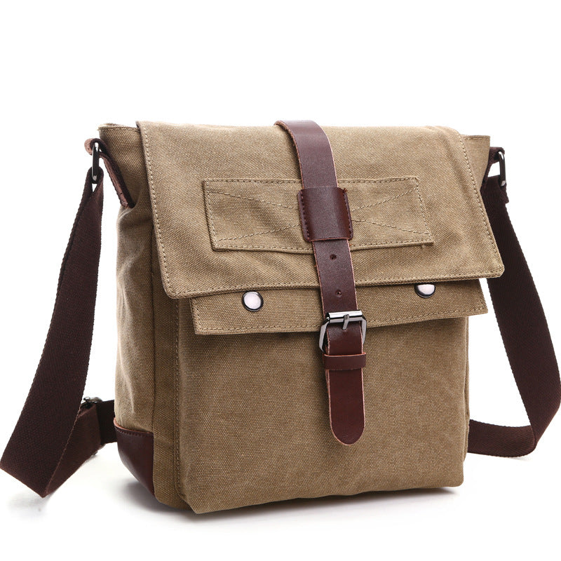 Graceful Men's Korean Canvas Practical Business Men's Messenger Bag