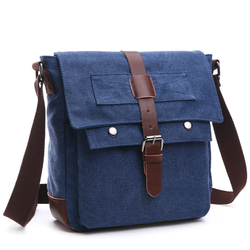 Graceful Men's Korean Canvas Practical Business Men's Messenger Bag