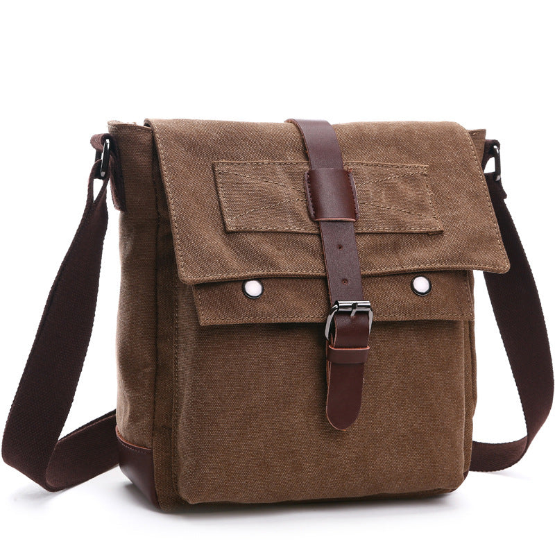 Graceful Men's Korean Canvas Practical Business Men's Messenger Bag