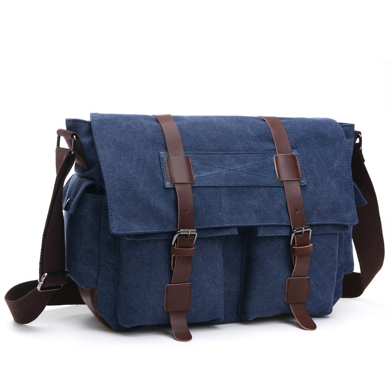 Graceful Men's Korean Canvas Practical Business Men's Messenger Bag