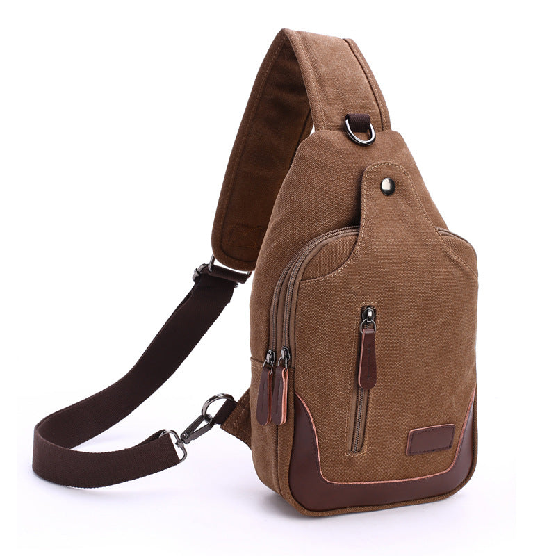 Men's Professional Fashion High Quality Washed Canvas Shoulder Bags