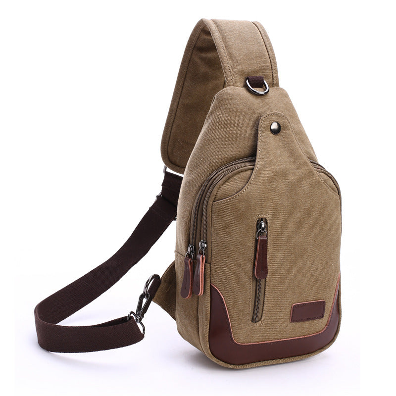 Men's Professional Fashion High Quality Washed Canvas Shoulder Bags