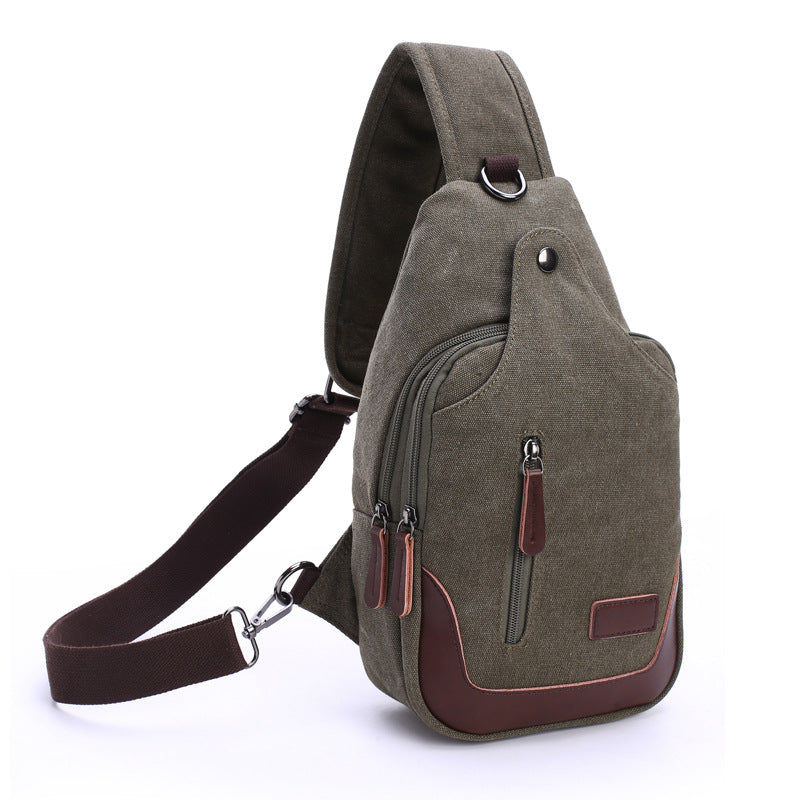 Men's Professional Fashion High Quality Washed Canvas Shoulder Bags
