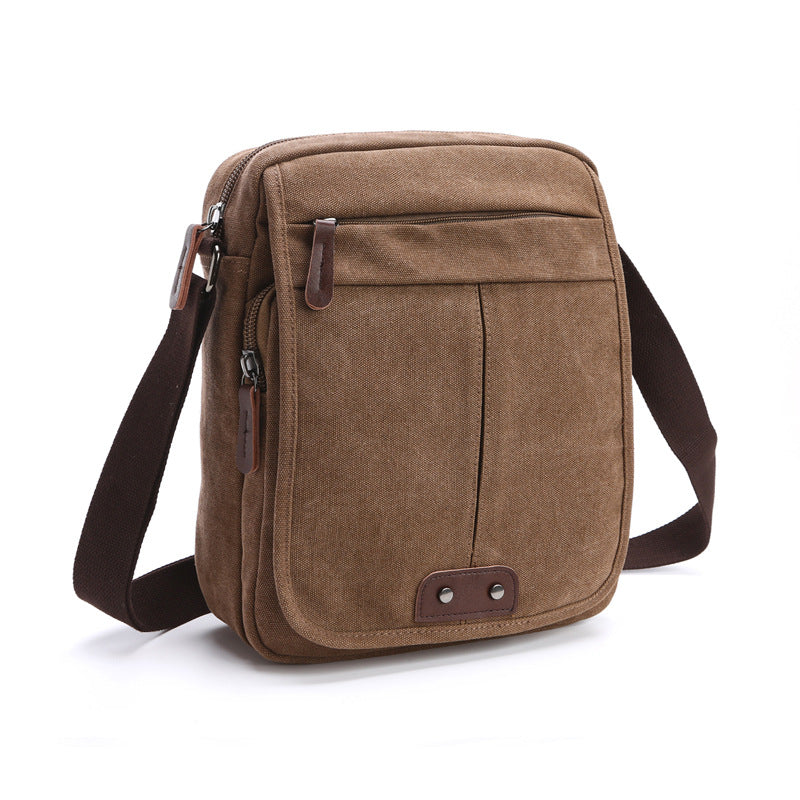 Women's & Men's Retro Fashion Canvas Business Men's Messenger Bag