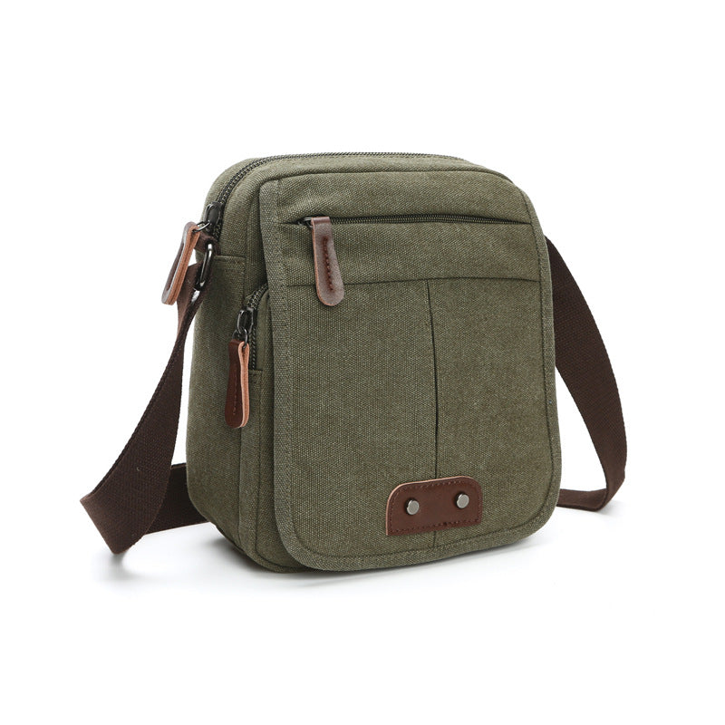 Women's & Men's Retro Fashion Canvas Business Men's Messenger Bag