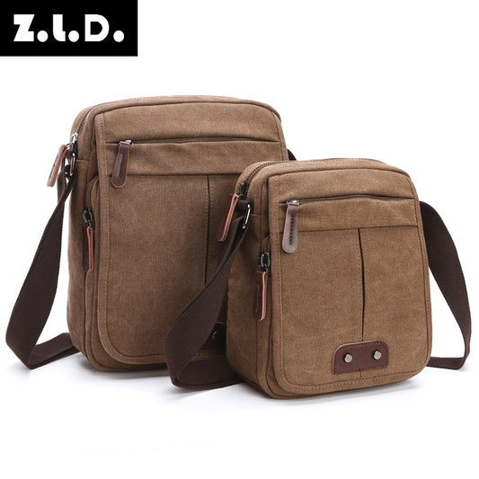 Women's & Men's Retro Fashion Canvas Business Men's Messenger Bag