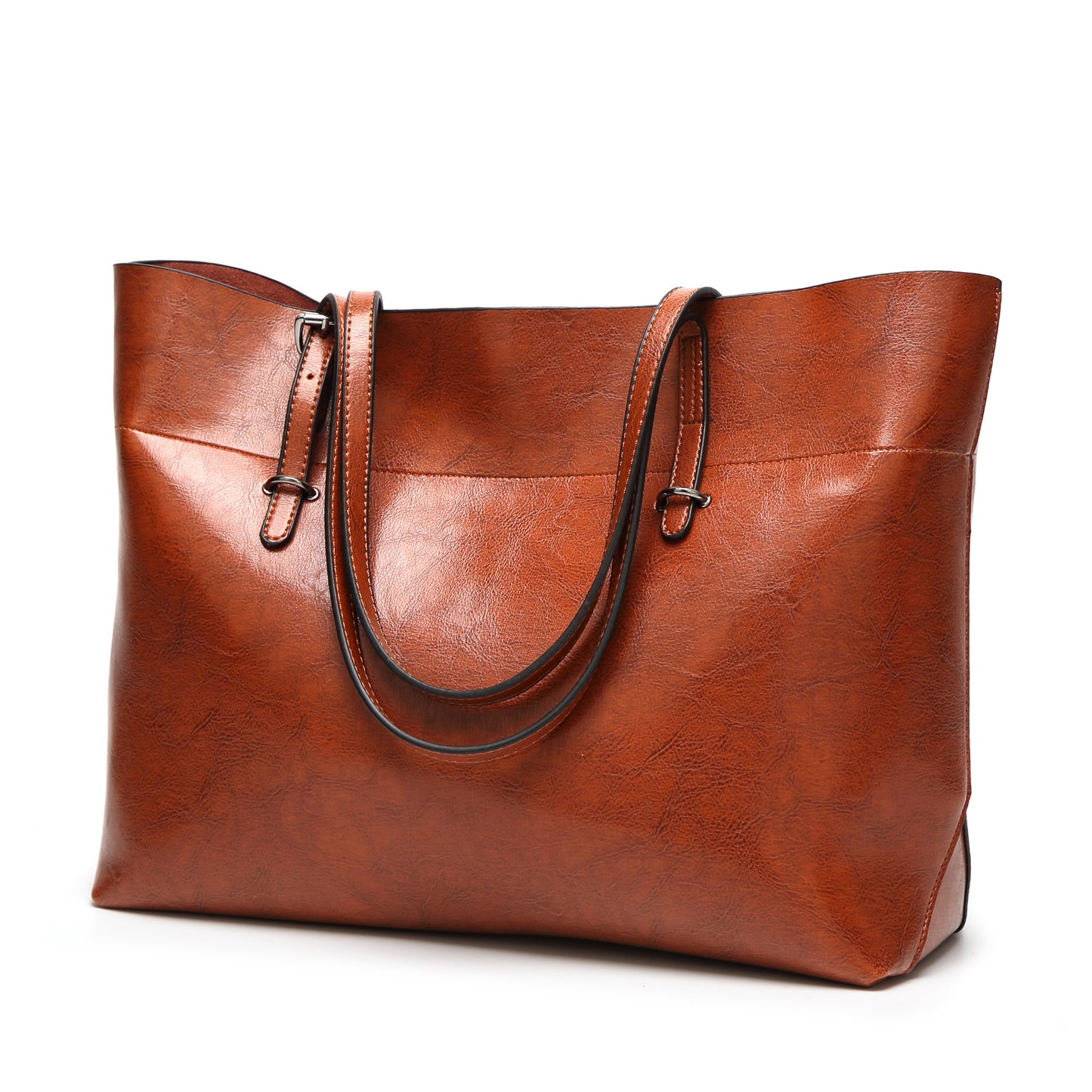 Women's Fashion Oil Wax Leather Retro Bags