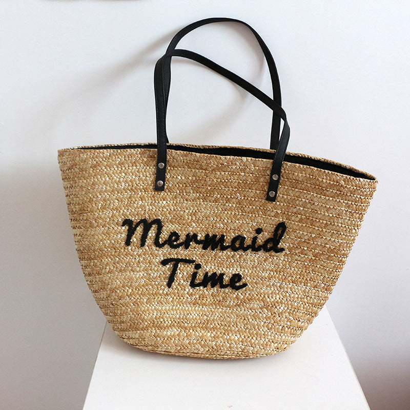 Women's Straw Woven Beach Holiday Pastoral Style Bags
