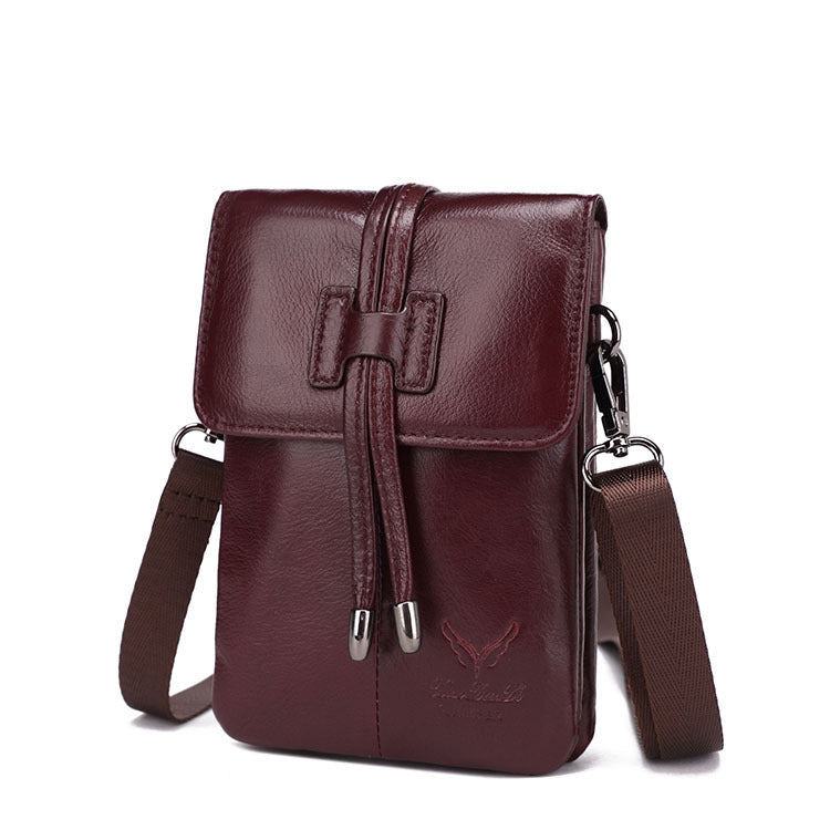 Women's Little Dori Mobile First Layer Cowhide Women's Messenger Bag