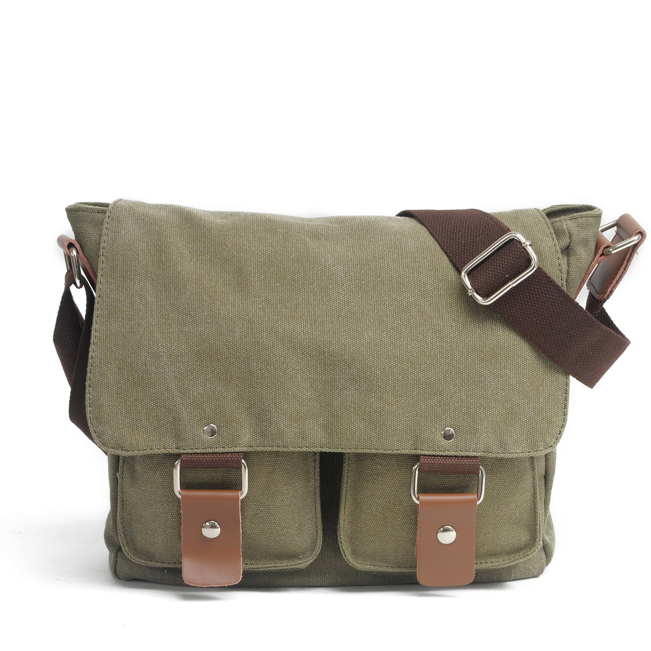 Popular Men's Retro Canvas Horizontal Unisex Men's Messenger Bag