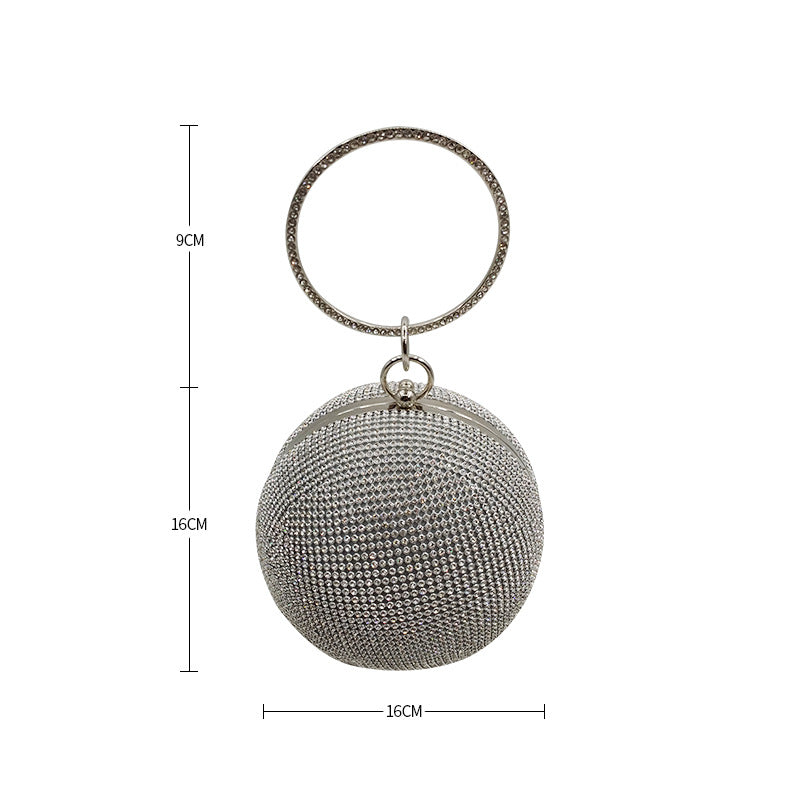 Women's Round Mini Summer Shiny Spherical Simple Shoulder Bags