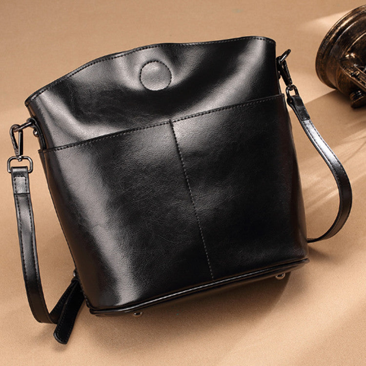 Unique Women's Fashion Cattlehide Leather Handmade Shoulder Bags