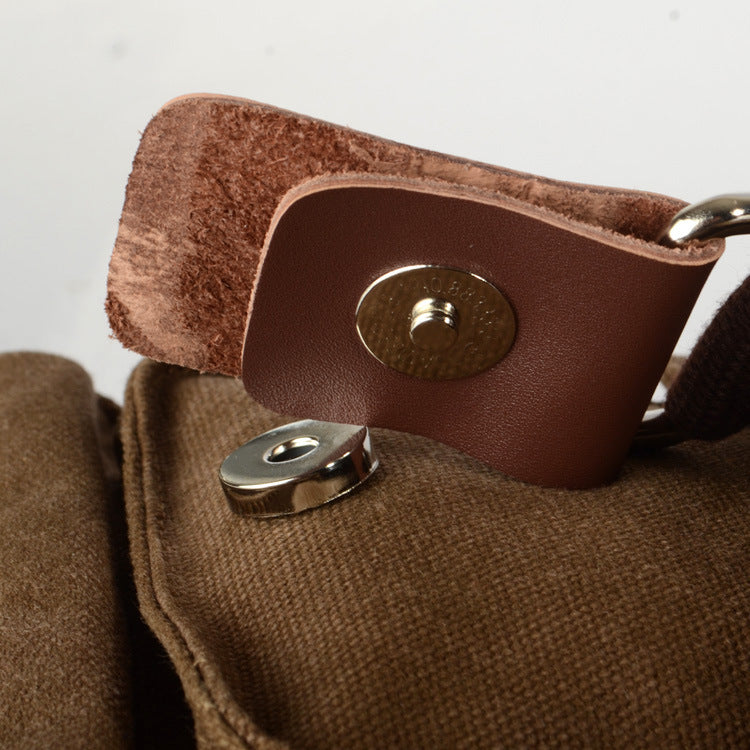 Popular Men's Retro Canvas Horizontal Unisex Men's Messenger Bag