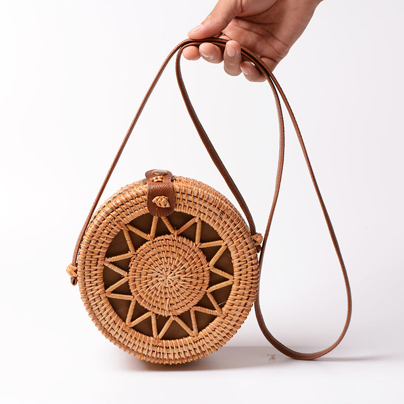 Sale Rattan Handmade Vine Woven Hollow Bags