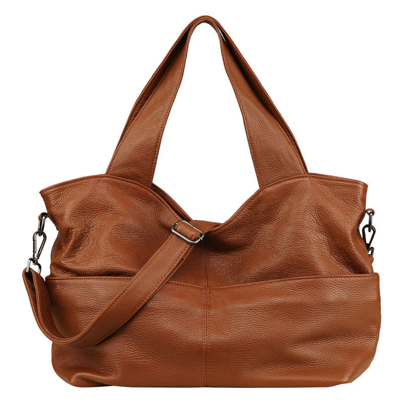 Women's Unique Large Capacity Cattle Leather Retro Women's Handbag