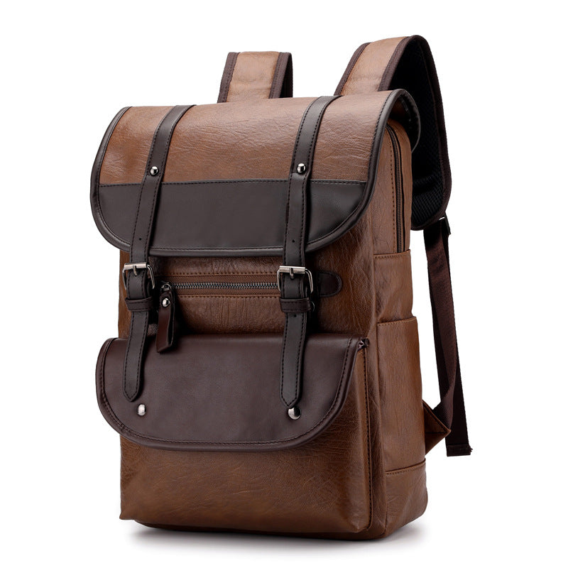 Men's Trendy Retro Business Computer Large Capacity Waterproof Backpacks