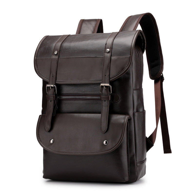 Men's Trendy Retro Business Computer Large Capacity Waterproof Backpacks