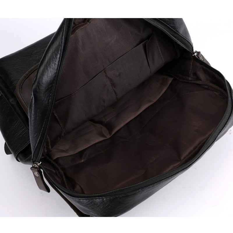 Men's Trendy Retro Business Computer Large Capacity Waterproof Backpacks