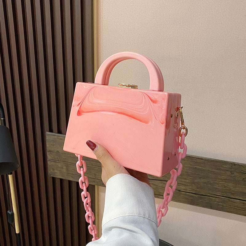 Women's Autumn Acrylic Chain Plastic Western Style Women's Handbag