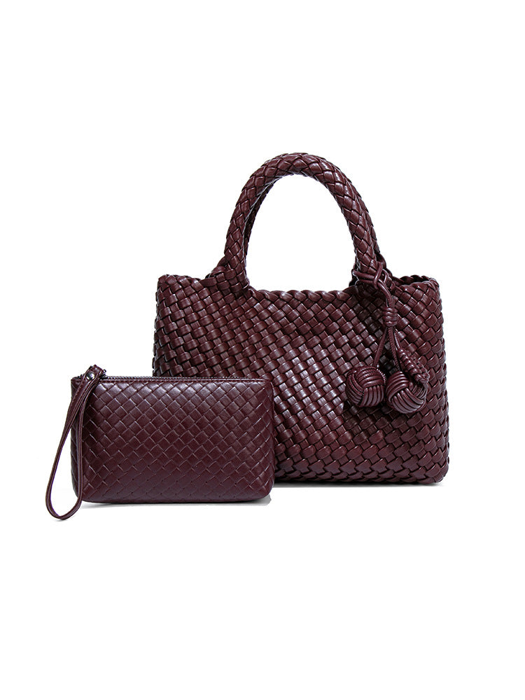 Women's Portable Vegetable Basket Personality Composite Woven Women's Handbag