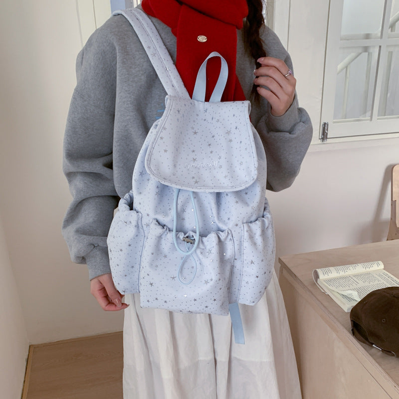 Large Capacity Simple Starry Fashion Letter Backpacks