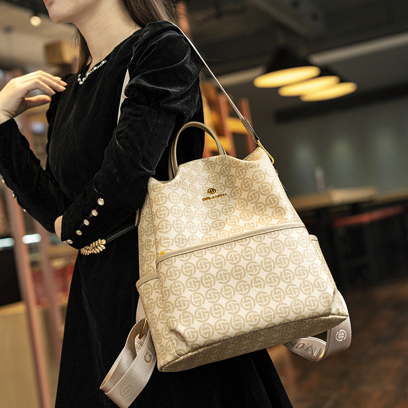 Women's Fashion Retro Presbyopic Large Capacity Style Women's Backpack